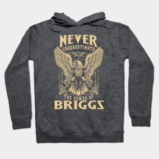 Never Underestimate The Power Of Briggs Hoodie